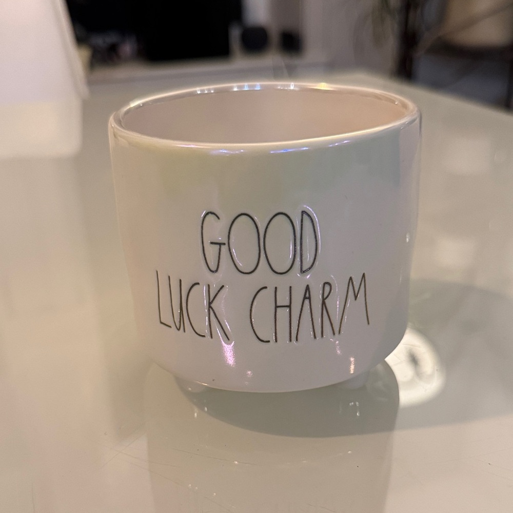 Rae Dunn “Good Luck Charm” small planter